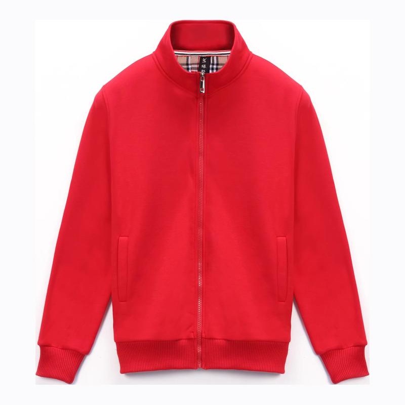 YS798立领拉链加绒卫衣